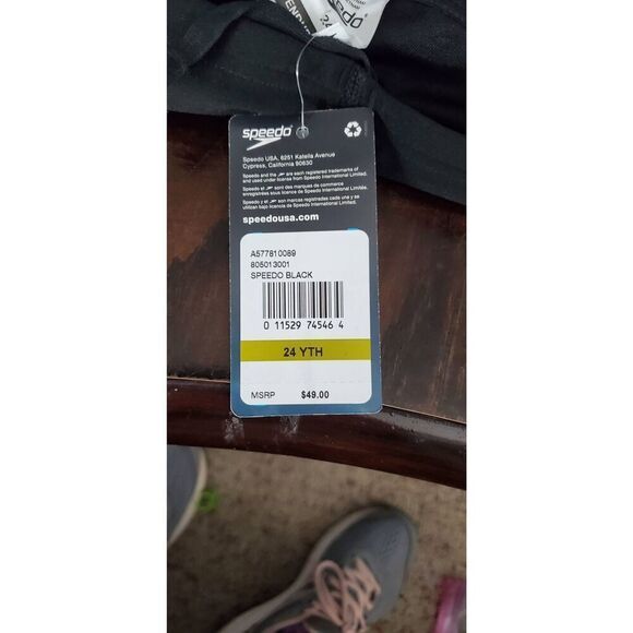 NIB BOYS SPEEDO COMPETITIVE BATHING SHORTS - Picture 6 of 6